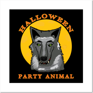 Halloween Party Animal Posters and Art